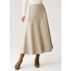 OGL Cashmere-like Flared Maxi Skirt NEW WITH TAGS SIZE L